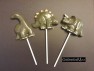 661 Dinosaur Chocolate or Hard Candy Lollipop Mold 661 Dinosaur Chocolate or Hard Candy Lollipop Mold